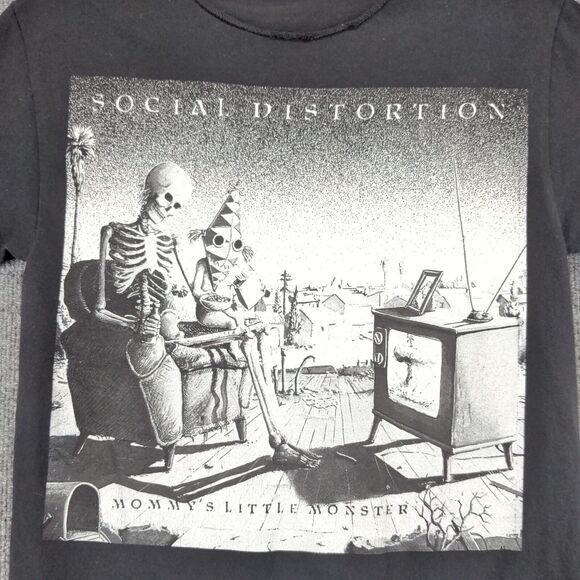Alstyle Social Distortion Mommy's Little Monster T-Shirt Mens Small Black Cotton - Picture 4 of 16